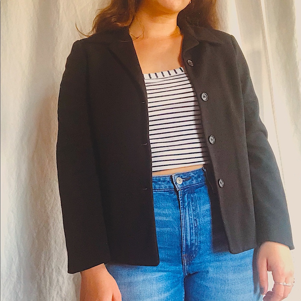 Women’s Black J. Crew Sweater Blazer